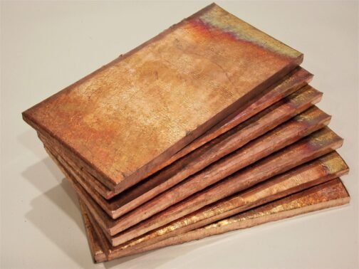 Copper Anode 200x100x10mm 1.800kg Cu 99.95% Min